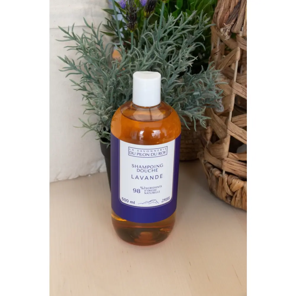 [SHLAV02] Shampoing-douche à l’huile d’Olive Bio et Lavande 500ml